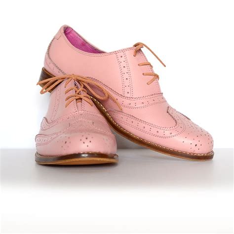 pink Oxford shoes for women